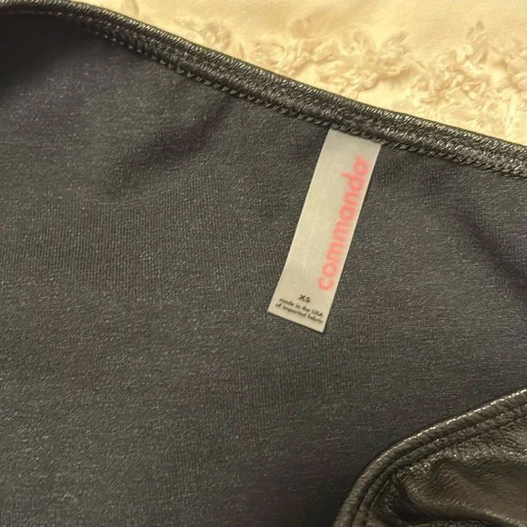 NWT Commando Brand Faux Leather One Shoulder Bodysuit Sz XS - Picture 5 of 7